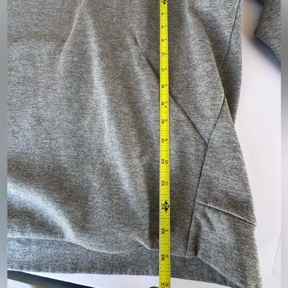 Nike Dri Fit Therma Fleece Running Turtleneck Big Swoosh Grey Pullover Hoodie XL - Picture 8 of 14